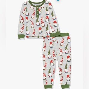 Mud Pie Baby Boys' Christmas Gnome Pajamas 4T